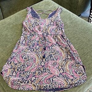 Lucky Brand Multicolor Paisley Dress